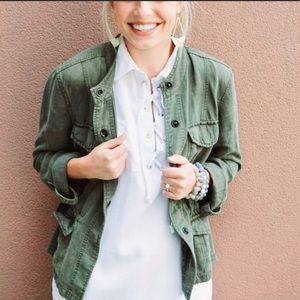 Sanctuary olive green lightweight lyocell jacket